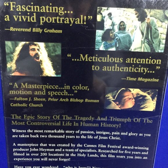 Jesus VHS Movie Staring Brian Deacon 1988 New Factory Sealed Christian Religious - Picture 5 of 6